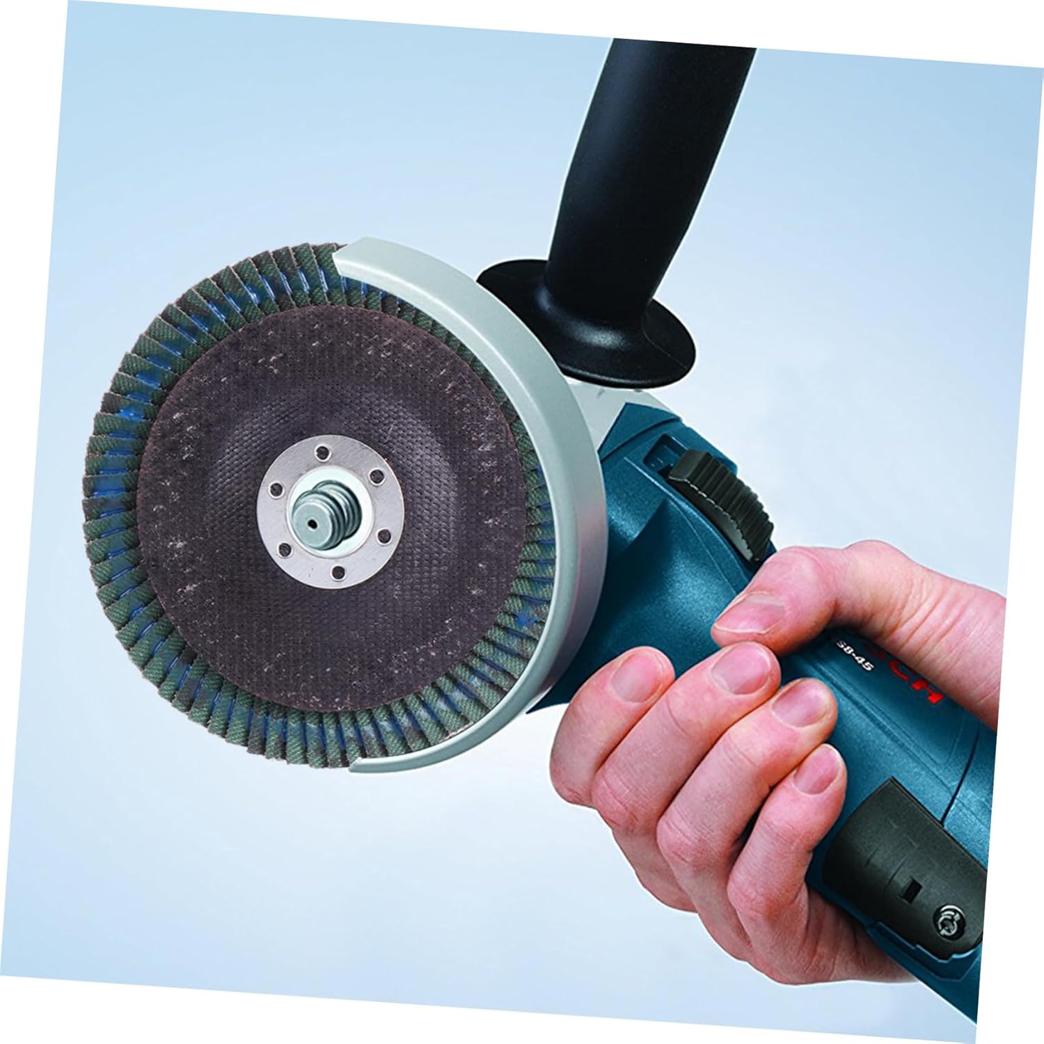 20 Pcs Grit Flap Discs Sanding Discs for Angle Grinder Abrasive Grinding Wheels with Vibration Absorbing Plate for Metal Concrete Removal and Stone Finishing