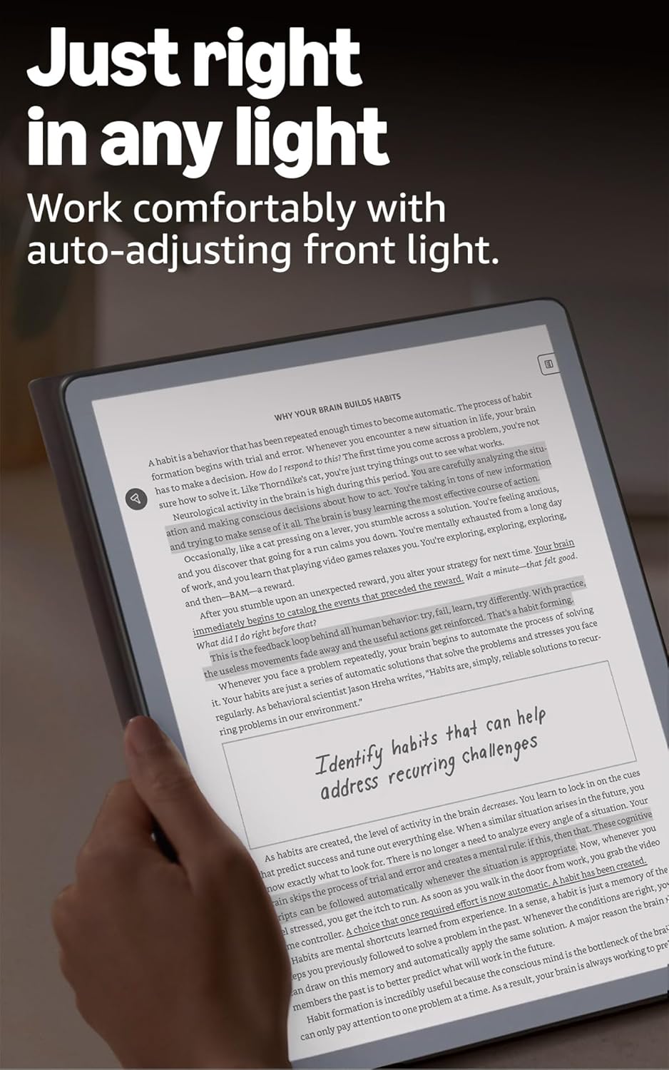 Amazon Kindle Scribe 64GB (newest model) — 11” paper-like display with front light — Thinner, lighter, faster —Write in notebooks, documents, and books