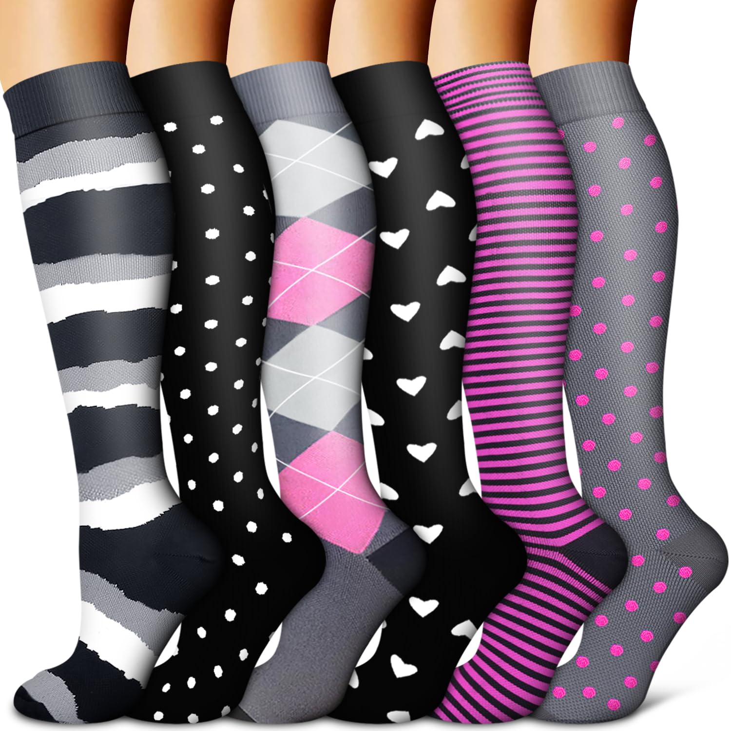 BLUEENJOY Copper Compression Socks for Women & Men