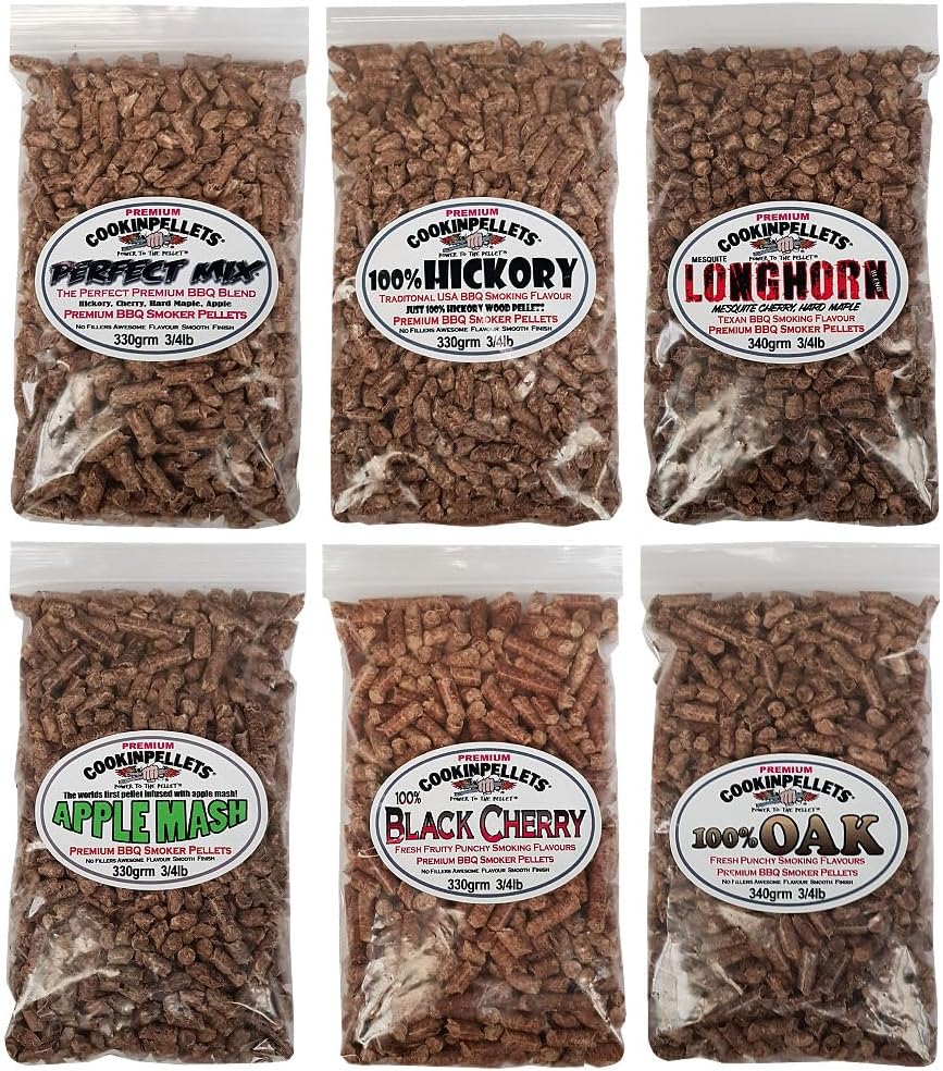 Variety 6 Pack Special Wood Pellets 330g(3/4lb) for Ninja Woodfire