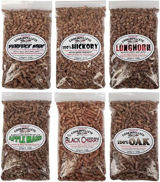 Variety 6 Pack Special Wood Pellets 330g(3/4lb) for Ninja Woodfire