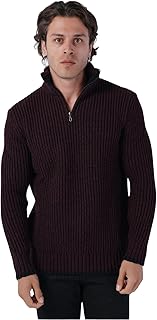 TRİST STAR Erkek Selanik Örgü Muline Triko Yün Kazak Trist-5316