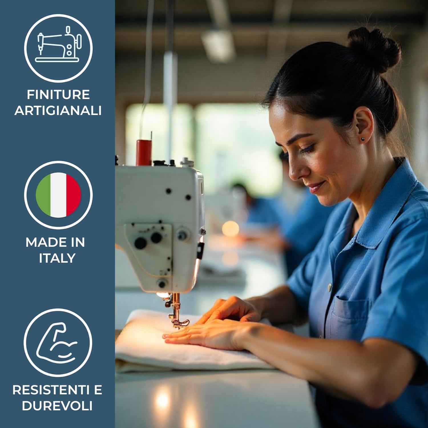 Mahome Set Asciugamani 4 Pezzi 450 Gr/m² 100% Cotone Italiano Artigianale con Balza in Jacquard | Set 2 Viso + 2 Ospite Morbidi Soffici Made in Italy (Dubai Grigio)