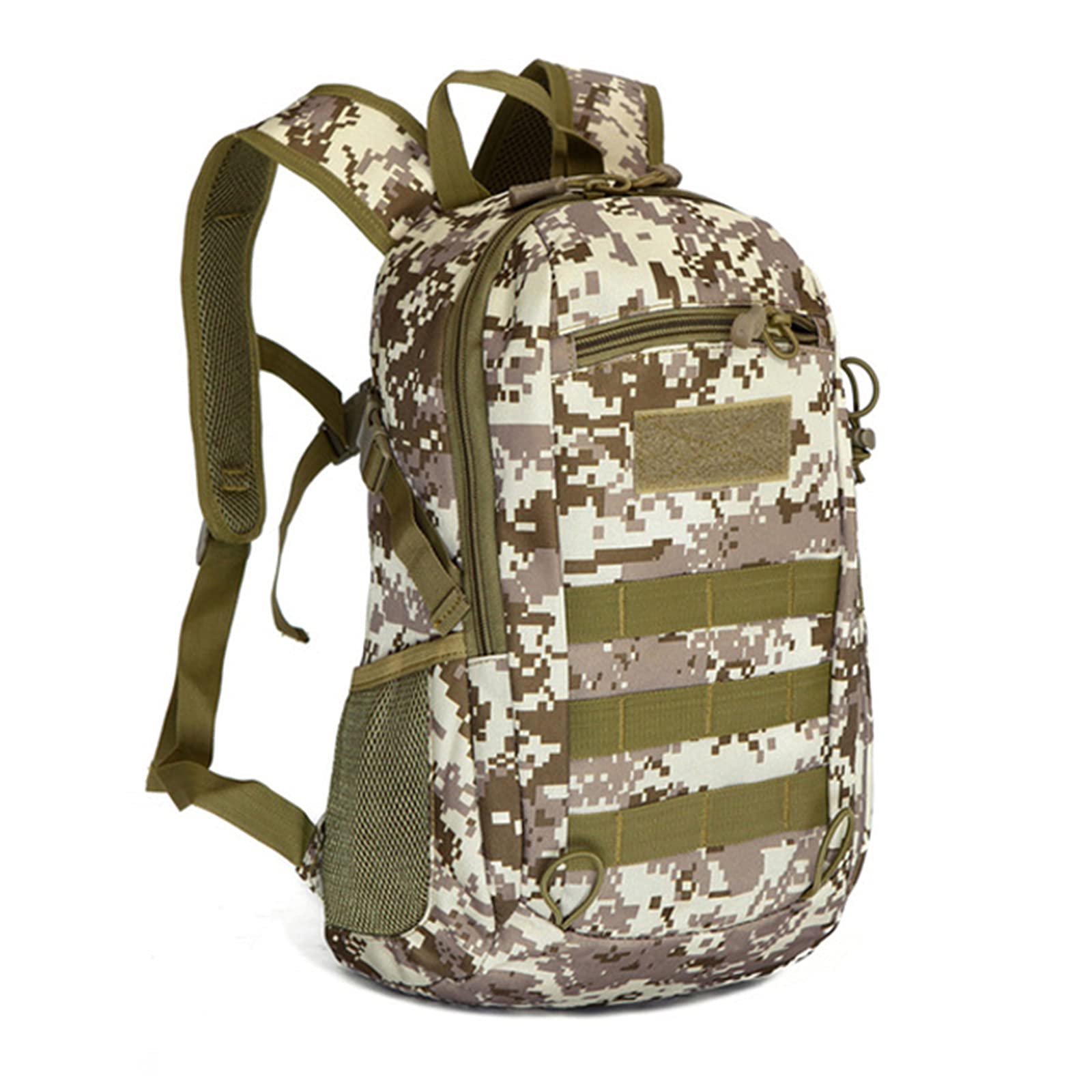 Liuwei Men's Desert Digital Travel Cycling Daypack Backpack,15L Mini Military Molle Backpack Rucksack Tactical Assault Pack Bag For Wo Fit Hunting Camping Trekking,