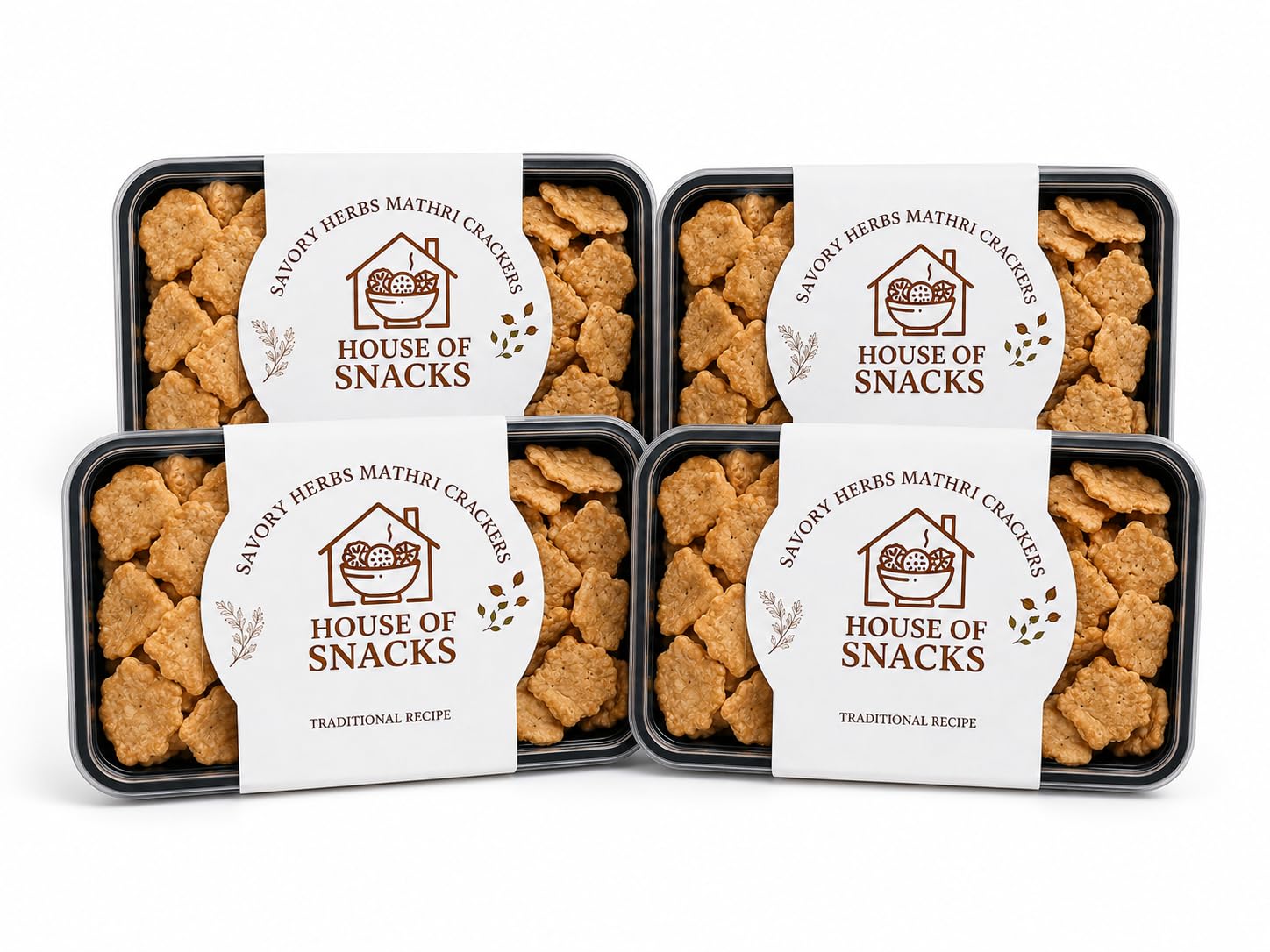 House of Snacks Mathri, Made with Peanut Oil, Ajwain Flavour, No Preservative, Homemade Snack (800gm)