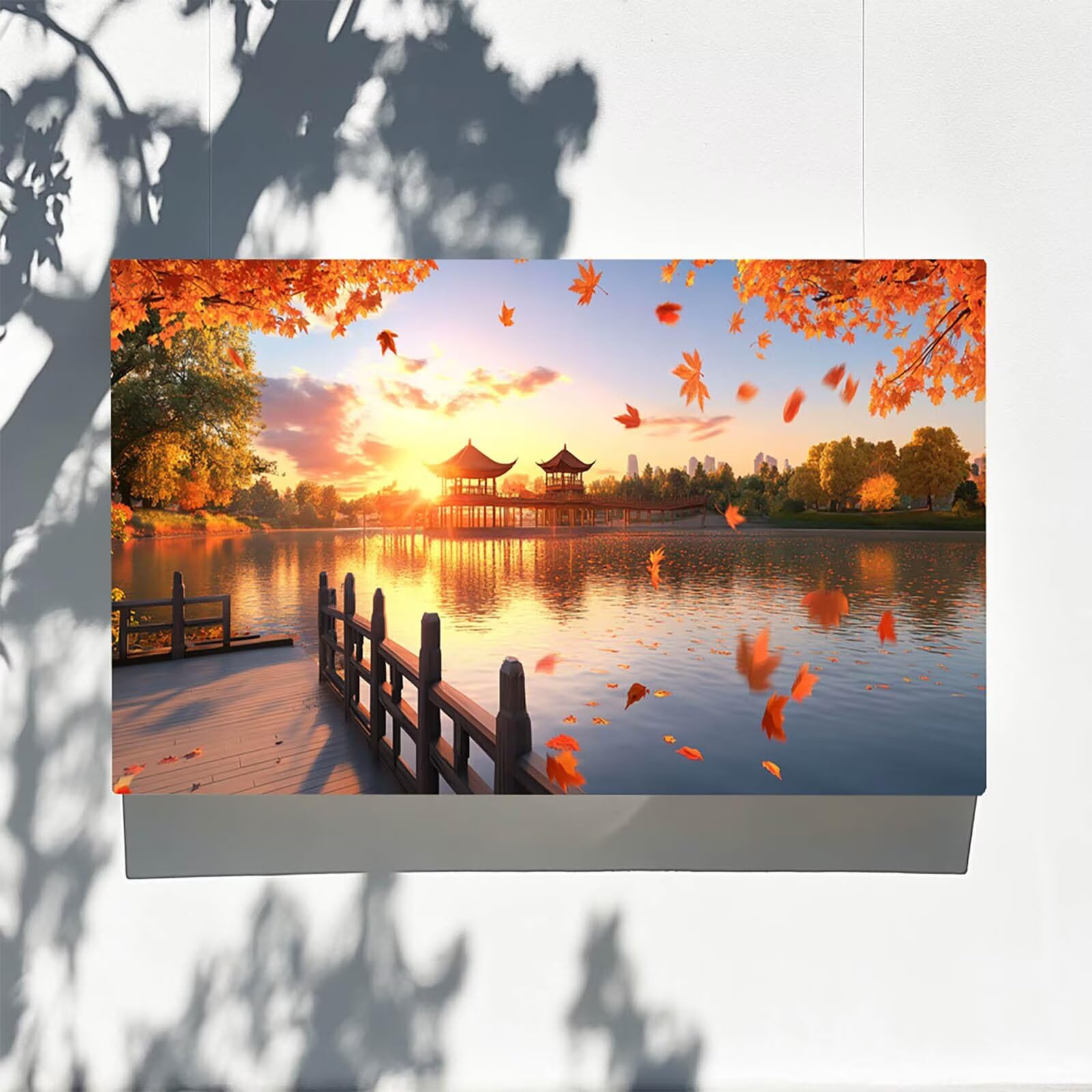 DIY Malen nach Zahlen Erwachsene See Malen nach Zahlen ab 7 jahre Mädchen Baum Kreativ set für Erwachsene mit Leinwand Acrylfarben set und Pinsel, Bastelset zum Bemalen für Wanddeko 100X200cm 9w-8-N