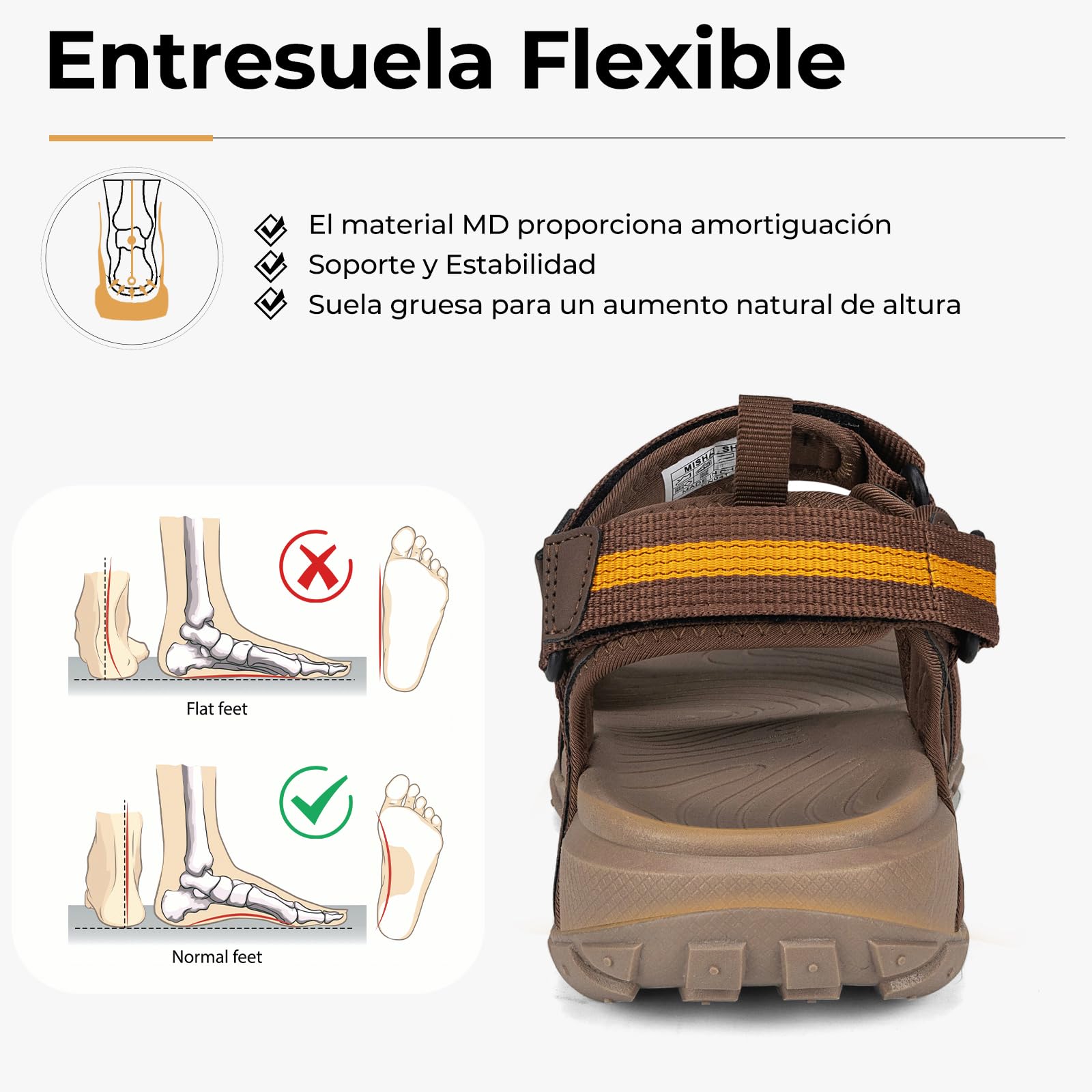 Mishansha Sandalias Hombre Verano Zapatos Trekking Deportivas con Punta Abierta Playa al Aire Libre 39-46 EU