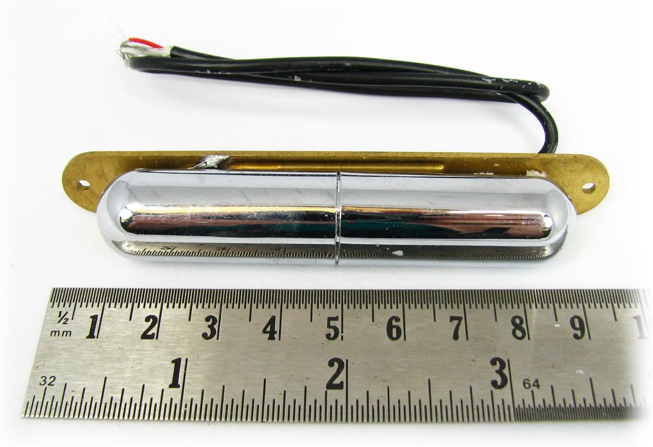 Chrome "Lipstick Tube" Single Coil Pre-Wired Pickup Harness w/Volume Control