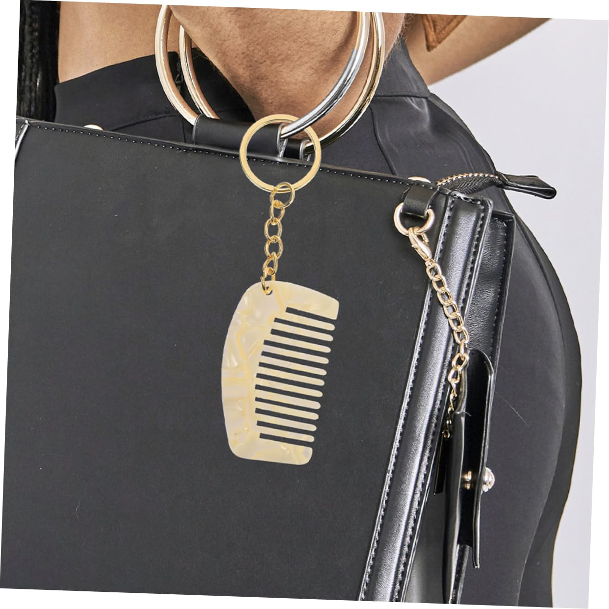 Didiseaon 20 Piezas Mini Peine Peines De Anchos Llavero De Viaje Mojado Para Desenredar El Cabello Pequeño Estampado De Leopardo Hoja De Acetato Viajar