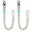 Frienda 2 Set Heavy Duty Paracord Lanyard Necklace Whistles Strap Braided 550 Keychain Lanyard for Outdoor Activities (Colorful)