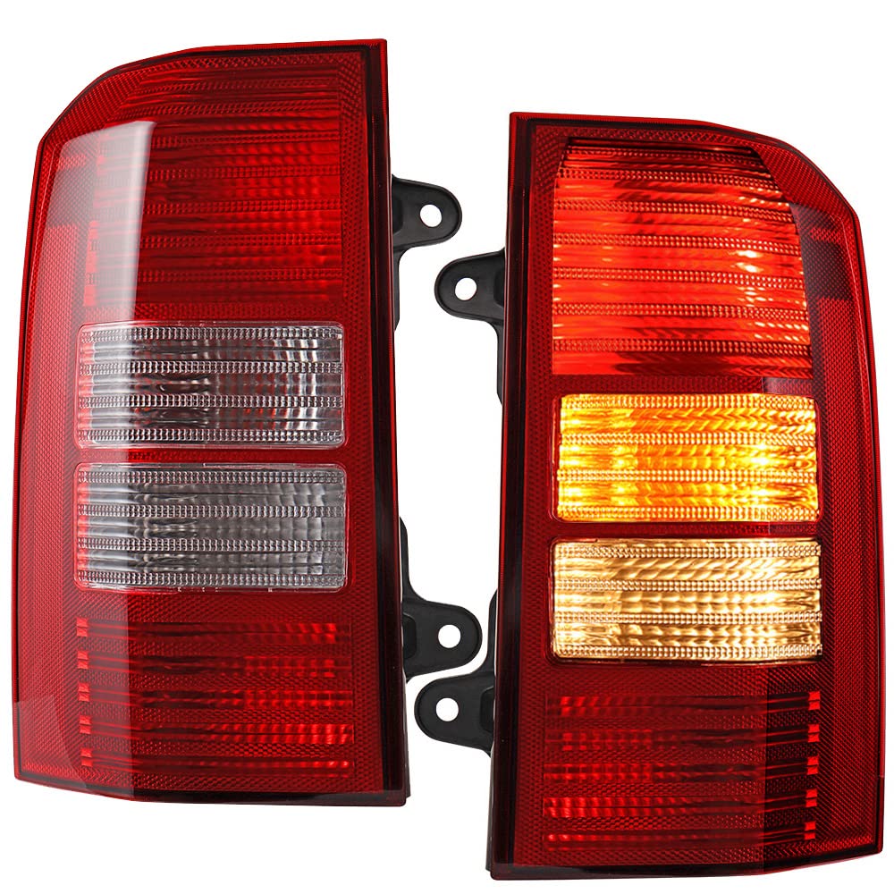 Astra Depot Pair Running Brake Tail Light Assembly Turn Signal Reverse Lamp Compatible with 2008-2017 Jeep Patriot 5160364AG 5160365AG