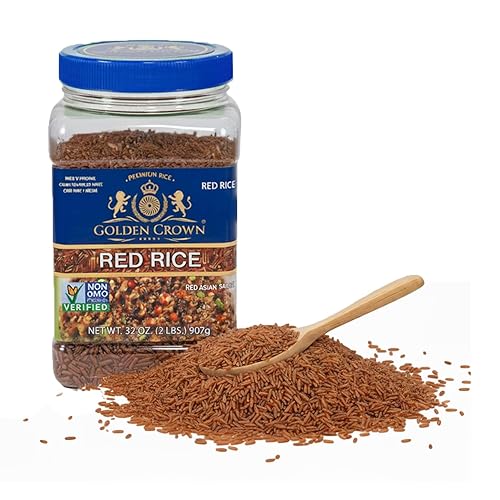 Miniatura 13 de Golden Crown Arroz Salvaje Premium Alto en Proteínas, Envejecido Naturalmente Sin Gluten + Libre de OMG Vegano, Granos Sabrosos y Deliciosos Bajos