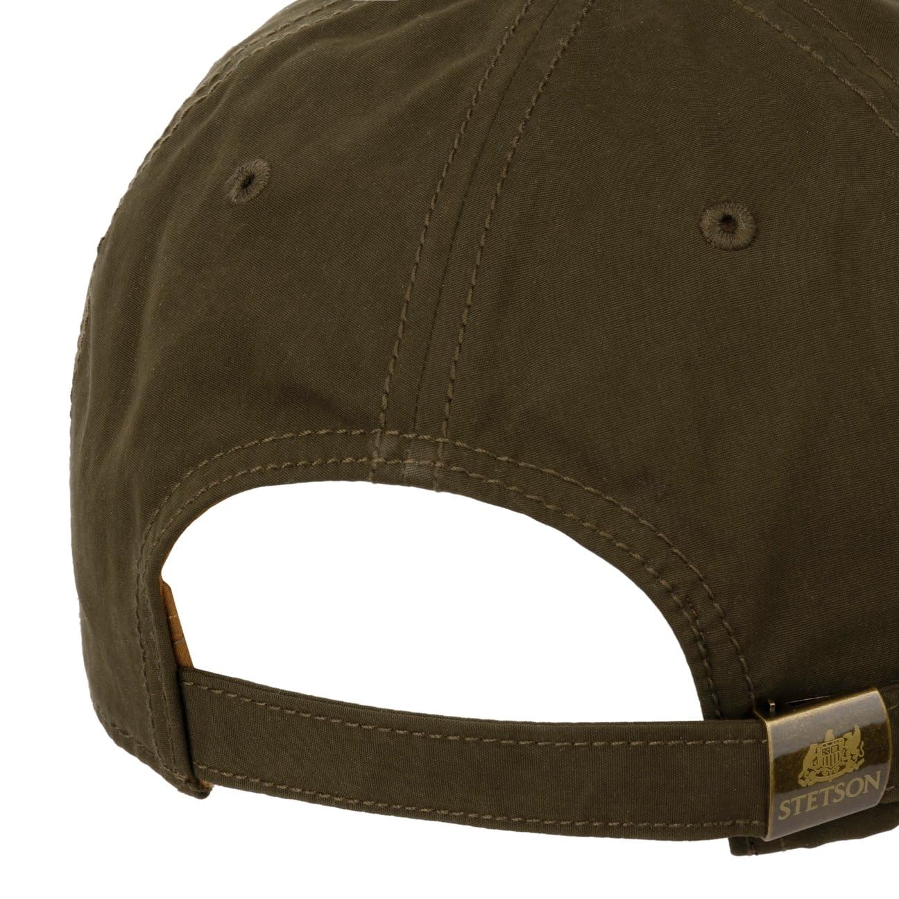 Stetson Czapka Waxed Cotton WRKobiety/Mężczyźni - z daszkiem bawełniana baseball cap Metalowa sprzączka, daszkiem, Jesień Lato Wiosna Zima