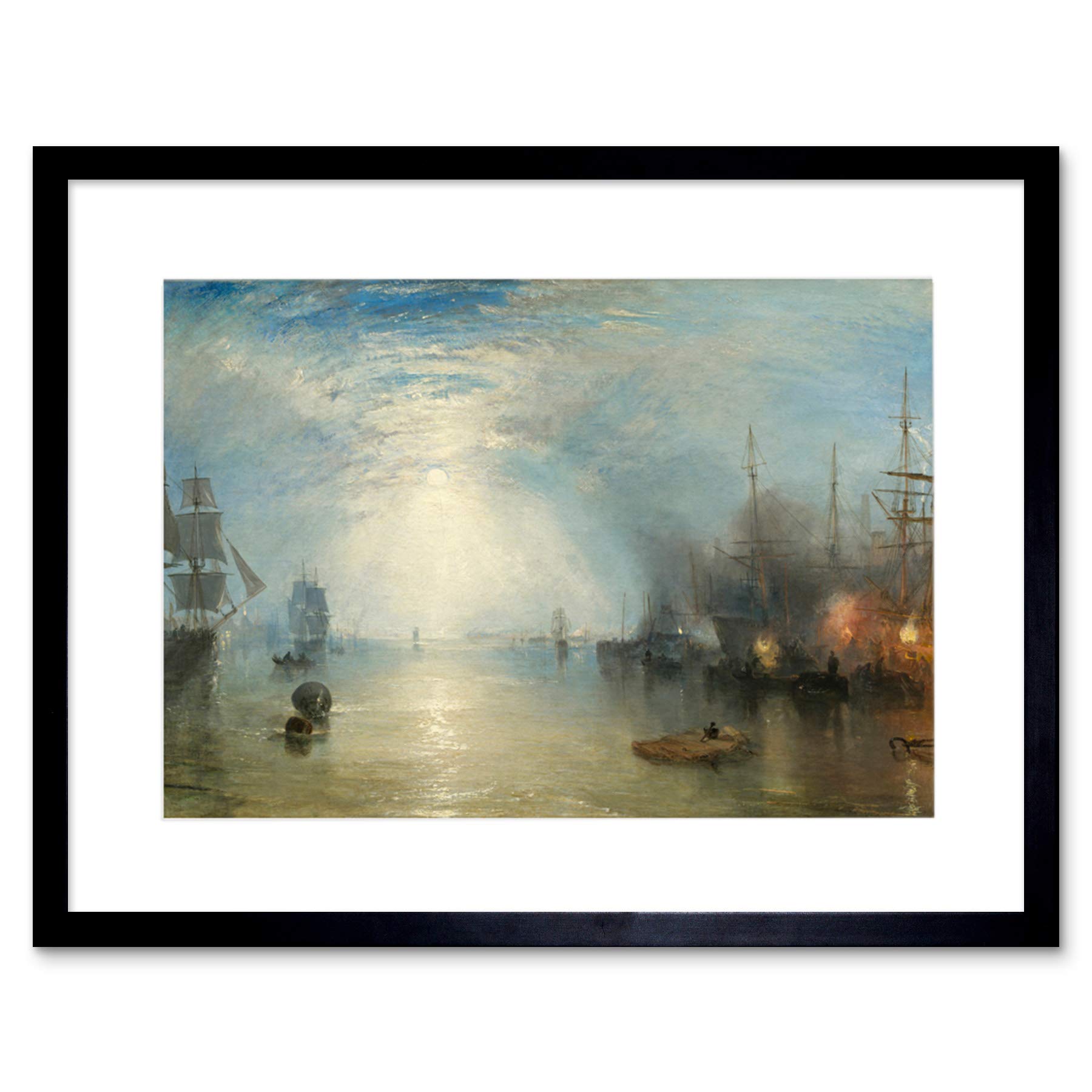 Wee Blue Coo Joseph Mallord William Turner British Keelmen Heaving Coal Framed Wall Art Print