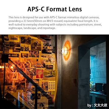 Amazon.co.jp: 7artisans 25mm F0.95 大口径 単焦点レンズ