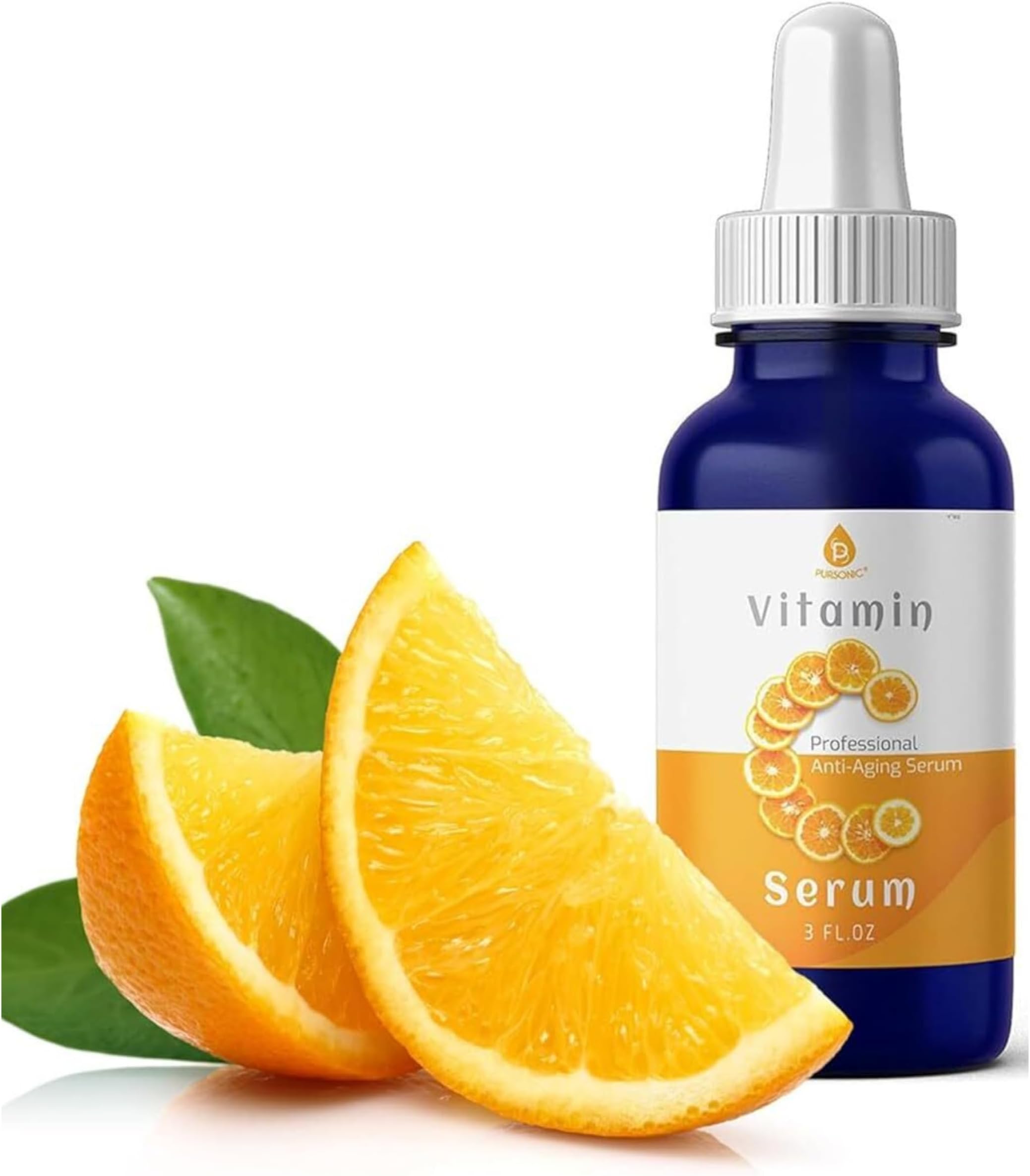 Vitamin C Serum, 20% is a high potency Best Organic Anti-Aging Moisturizer Serum for Face, Neck & Décollete and Eye Treatment (3 fl. oz)