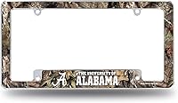 Vista 1 de Rico Industries NCAA Alabama Crimson Tide Mossy Oak - Marco de matrícula cromado de 12 x 6 pulgadas para automóvil, camión, SUV