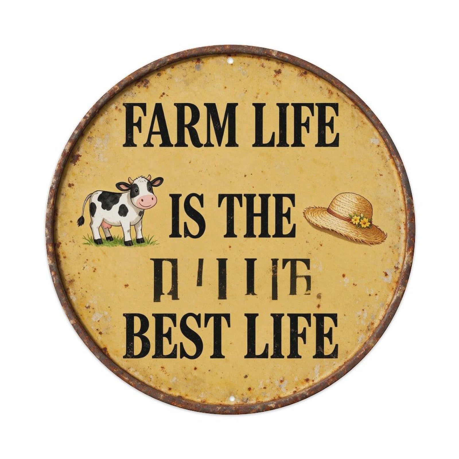 Farm Life Is The Best Life Metal Tin Sign Plaque