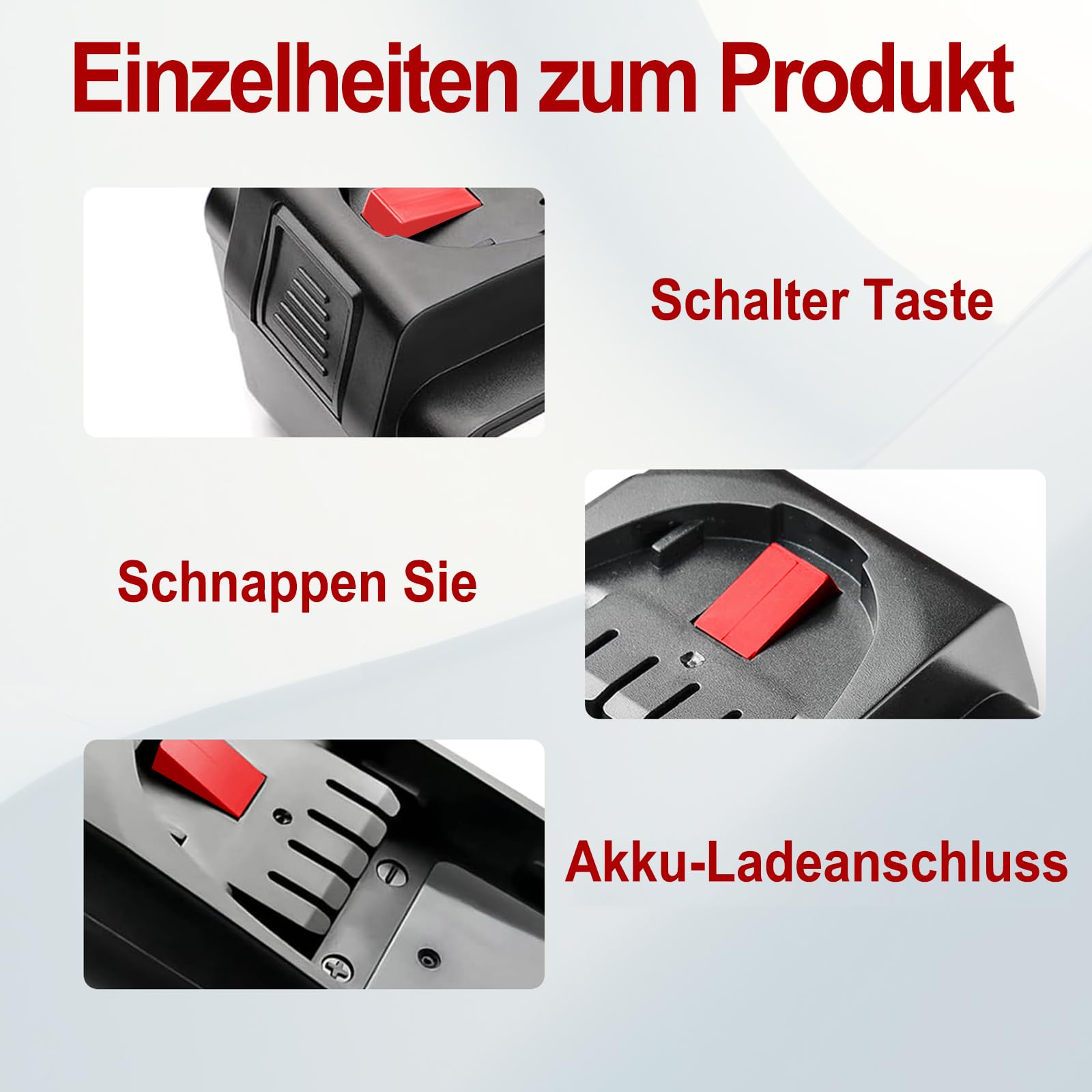 2 Stück 8000mAh Ersatzakku für Bosch akku 18V PBA,Kompatibel mit 18V Green Werkzeugen Haus und Garden18V System, Ersatz für Gardena18V (8.0-2 Packs)