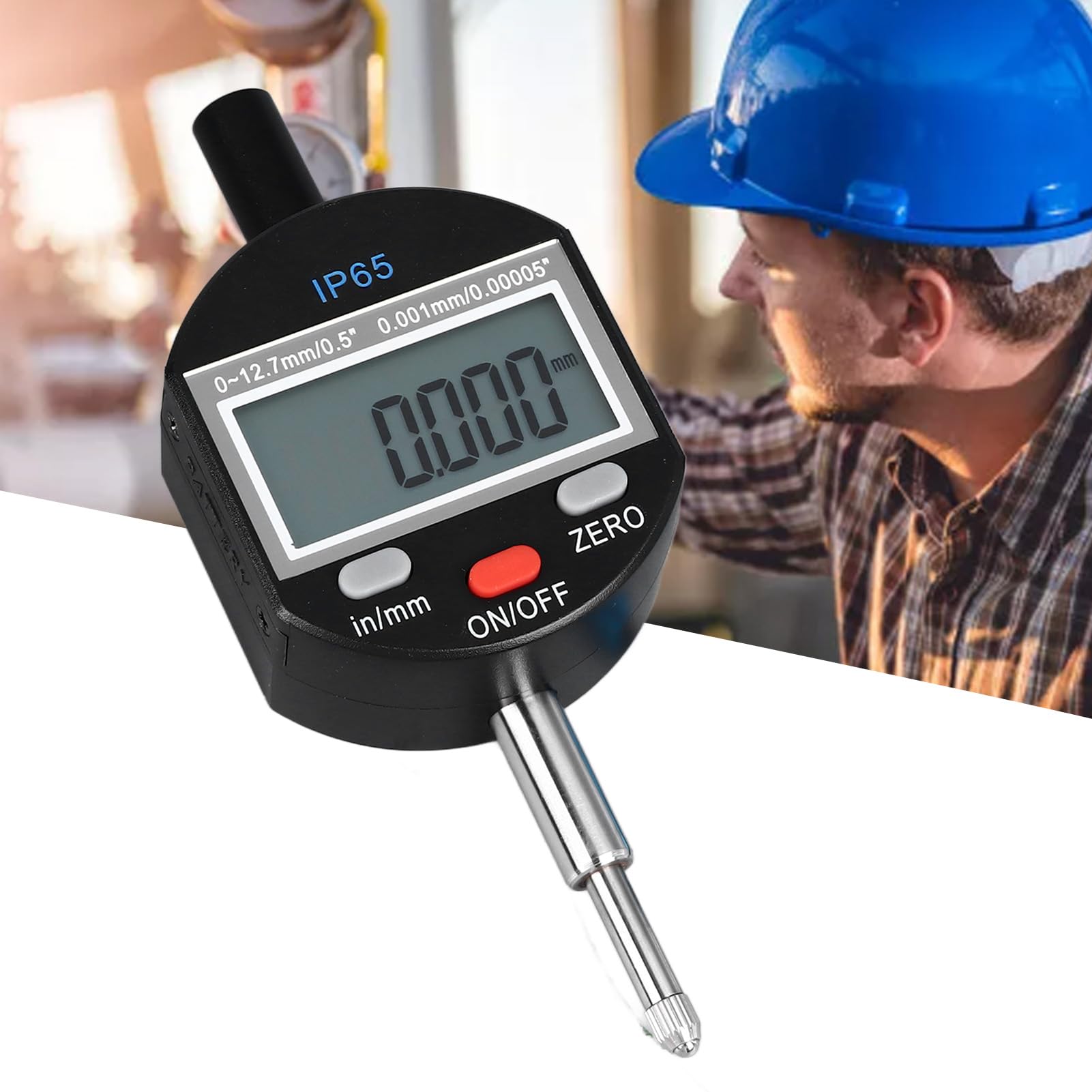 Fafeicy Indicateur Numérique Alliage Aluminium Comparateur Électronique 0 à