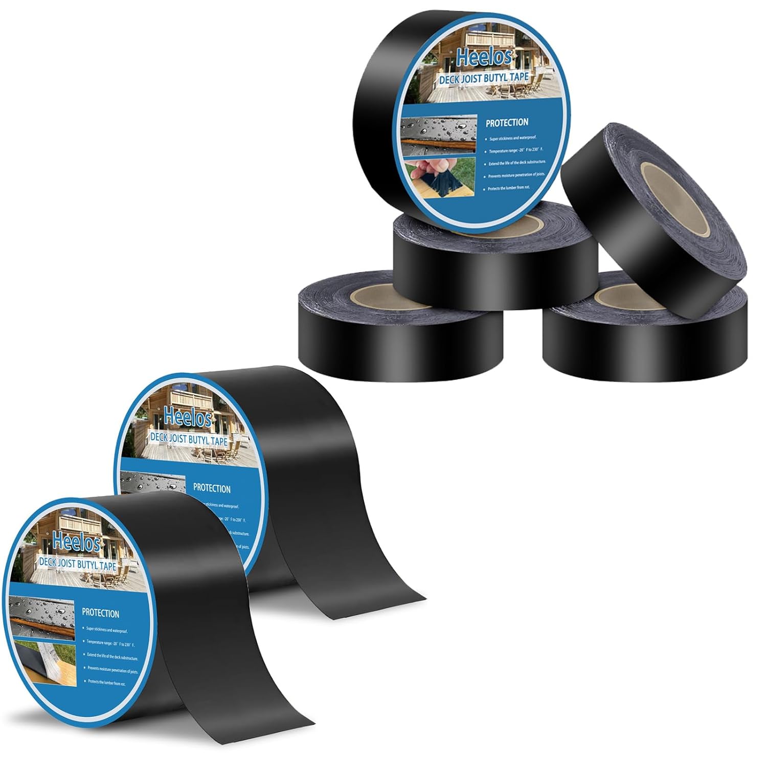 Deck Joist Tape 3''x50' 2 Packs and 1-5/8"×50 5Packs