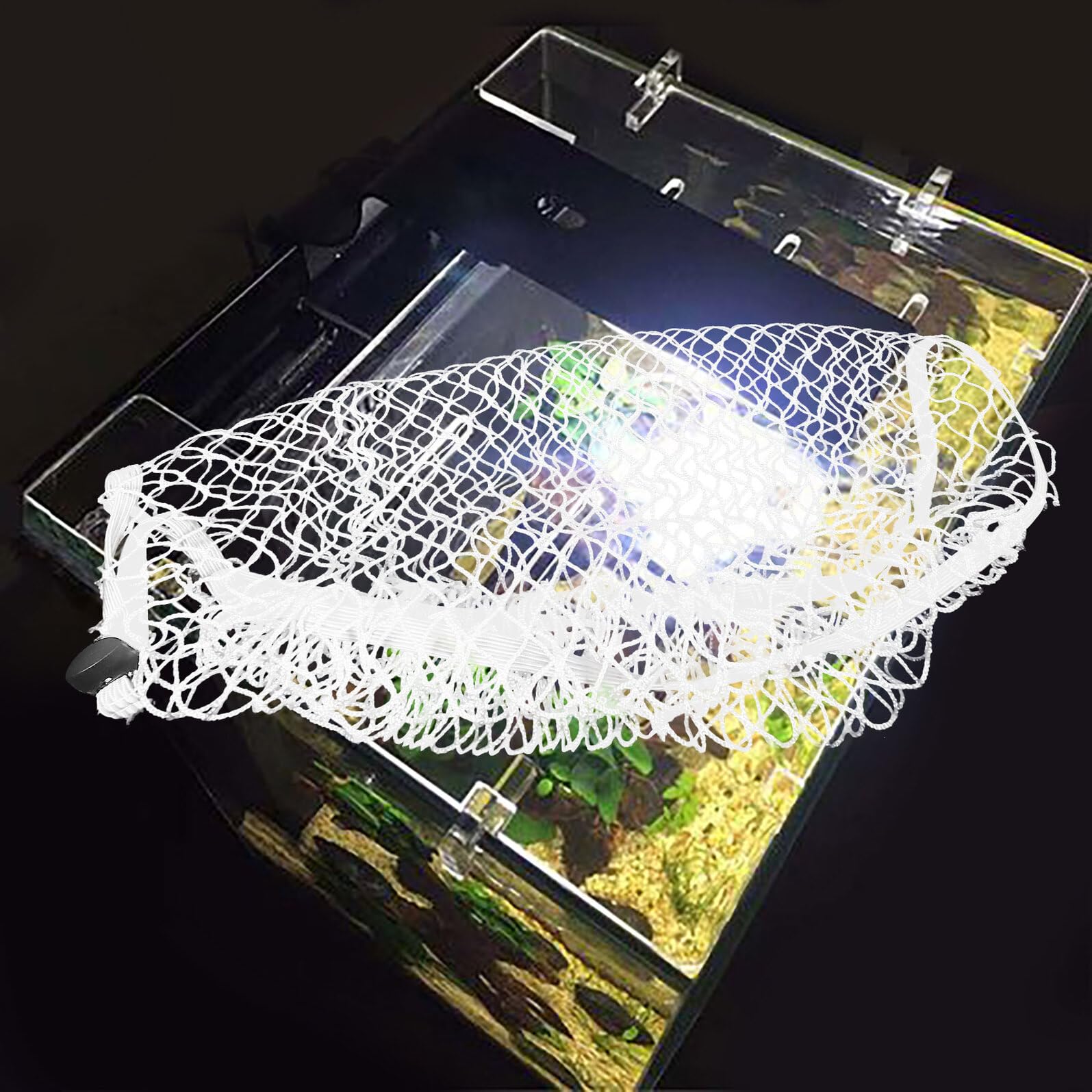 VICASKY Filet de Protection Anti-Évasion en Nylon pour Aquarium et Terrarium 35 x 50 cm