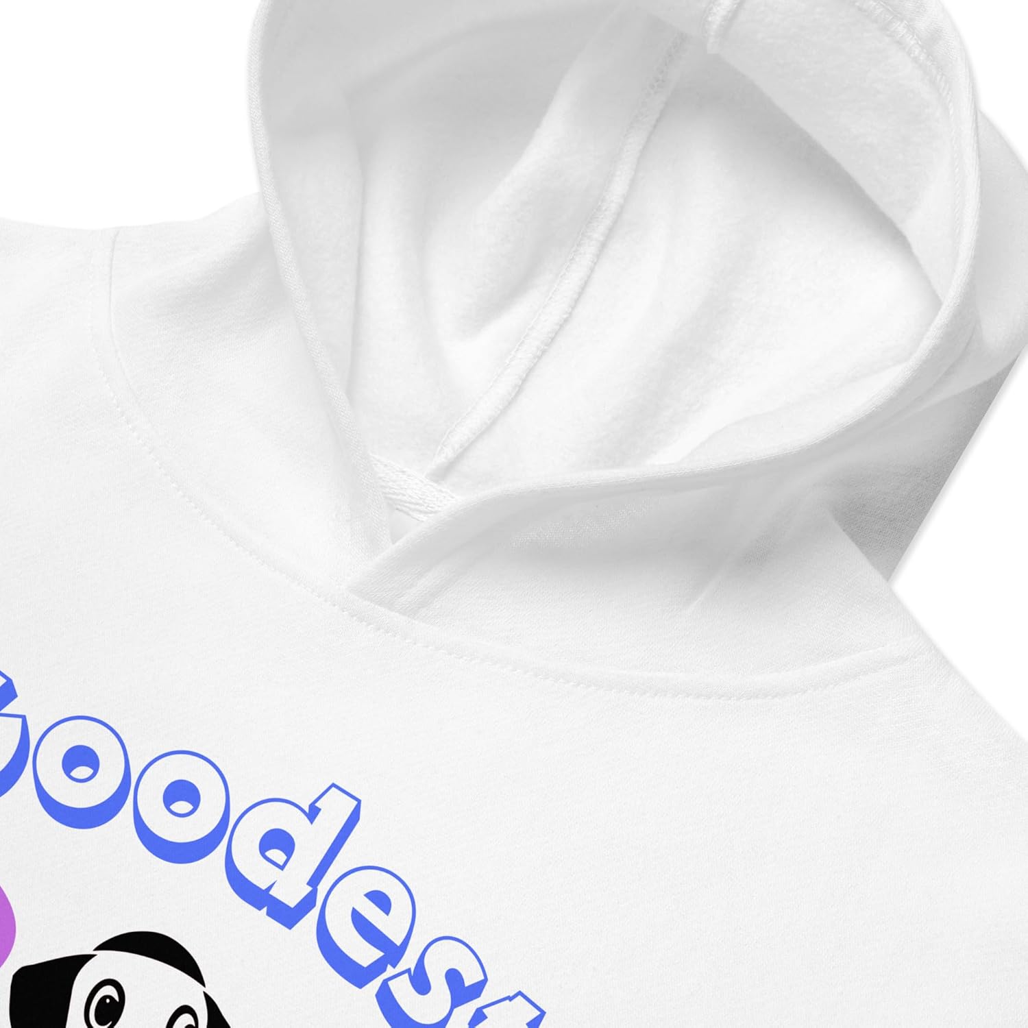 PERSONALIZED youth hoodie featuring the Goodest Boy design will provide you with warmth and style! (M, White) PERSONALIZED youth hoodie featuring the Goodest Boy design will provide you with warmth and style! (M, White)