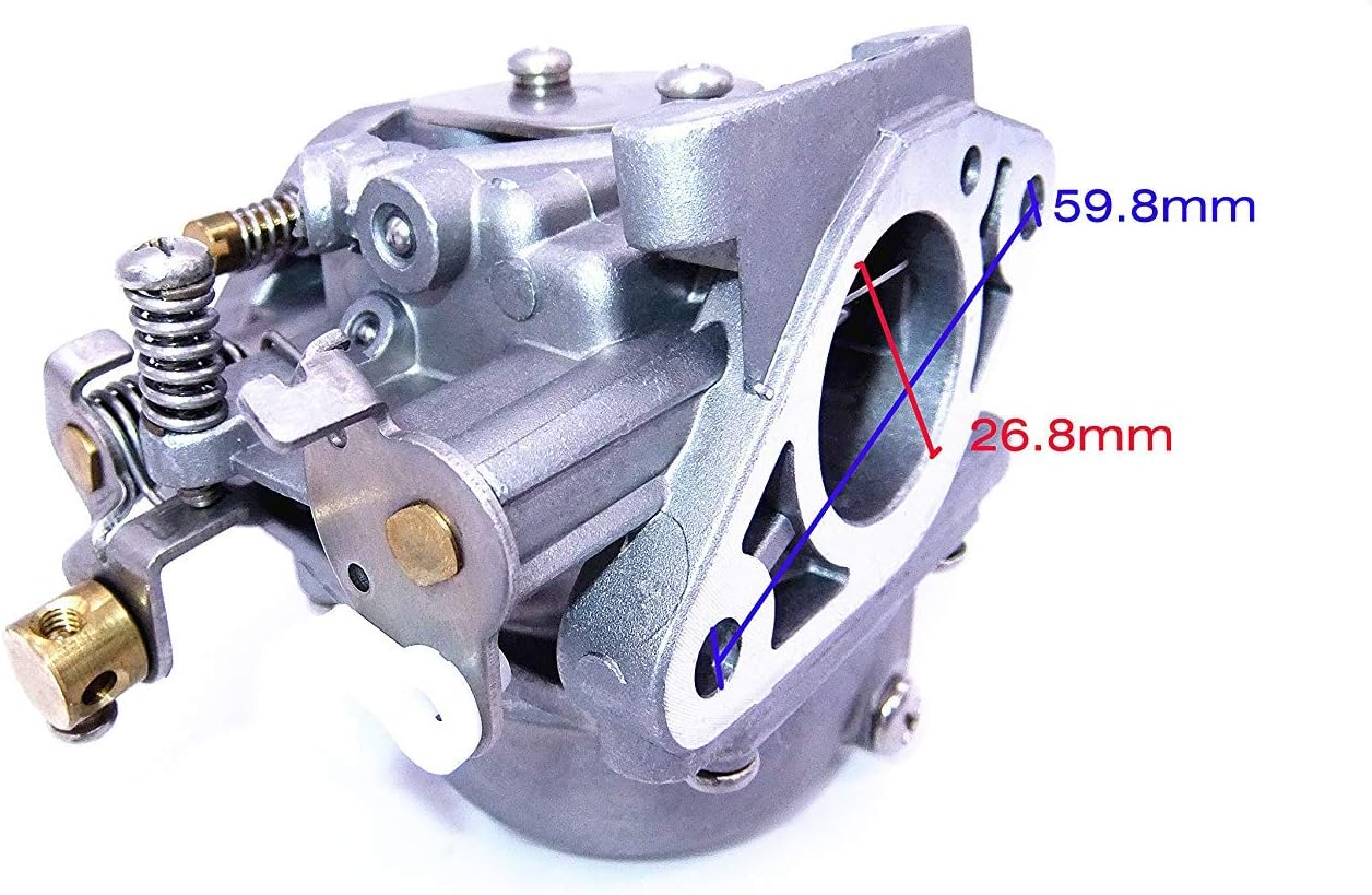 SouthMarine Outboard Engine 6G1-14301-00 6G1-14301-01 6G1-14301-10 6H6-14301-00 6H6-14301-01 6N0-14301-20 Carbs Carburetor Assy for Yamaha 6hp 8hp 2-Stroke Boat Motor