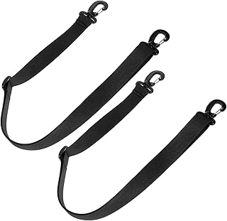 CLISPEED 2pcs Ski Boot Straps Hand Straps Snowboard Straps Skate Straps Roller Skate Straps Adjustable Straps Outdoor Skates Roller Skate Laces Ribbon Black Foldable Strap Skates Carrier