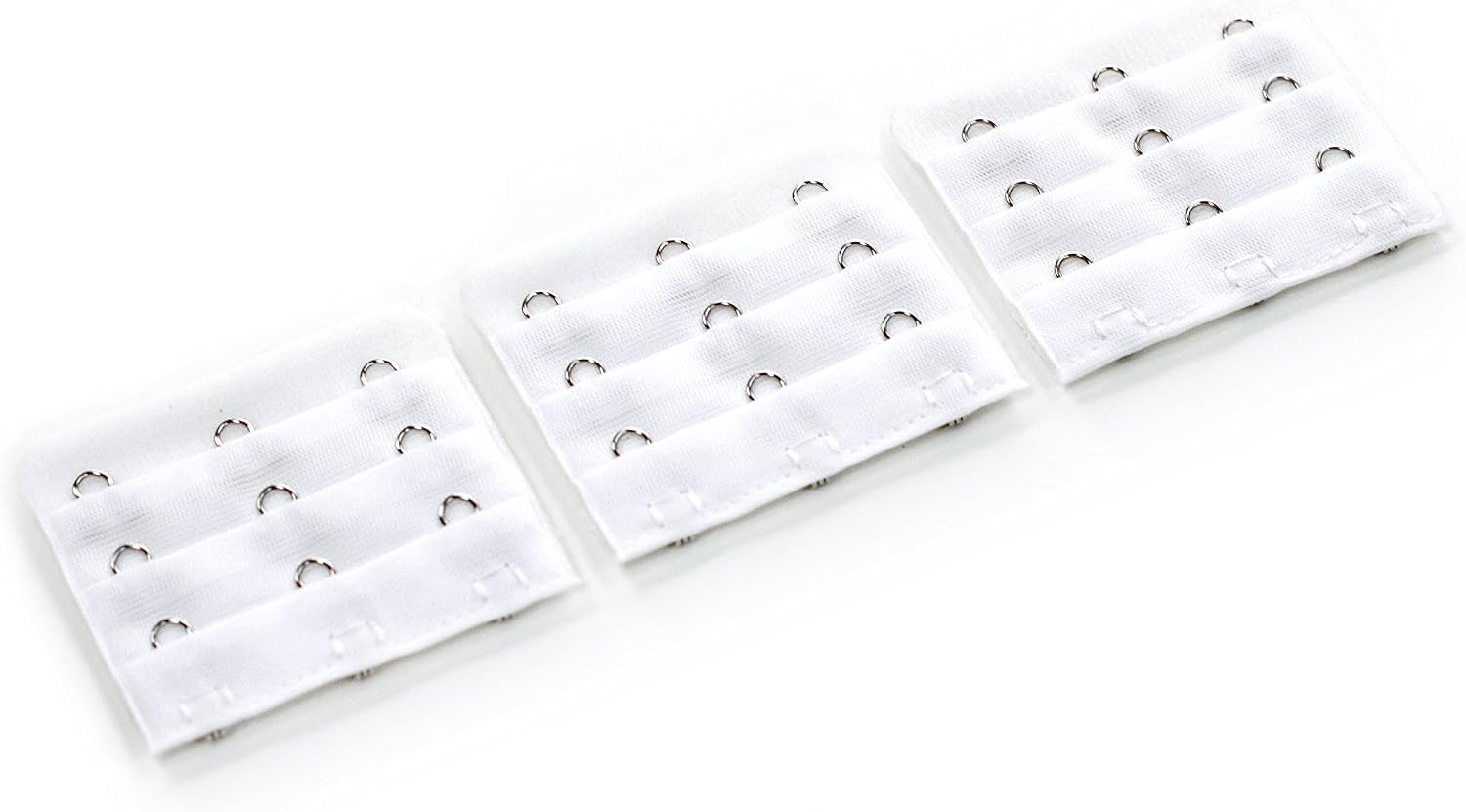 Three-Hook Bra Extender 3-Pack - White