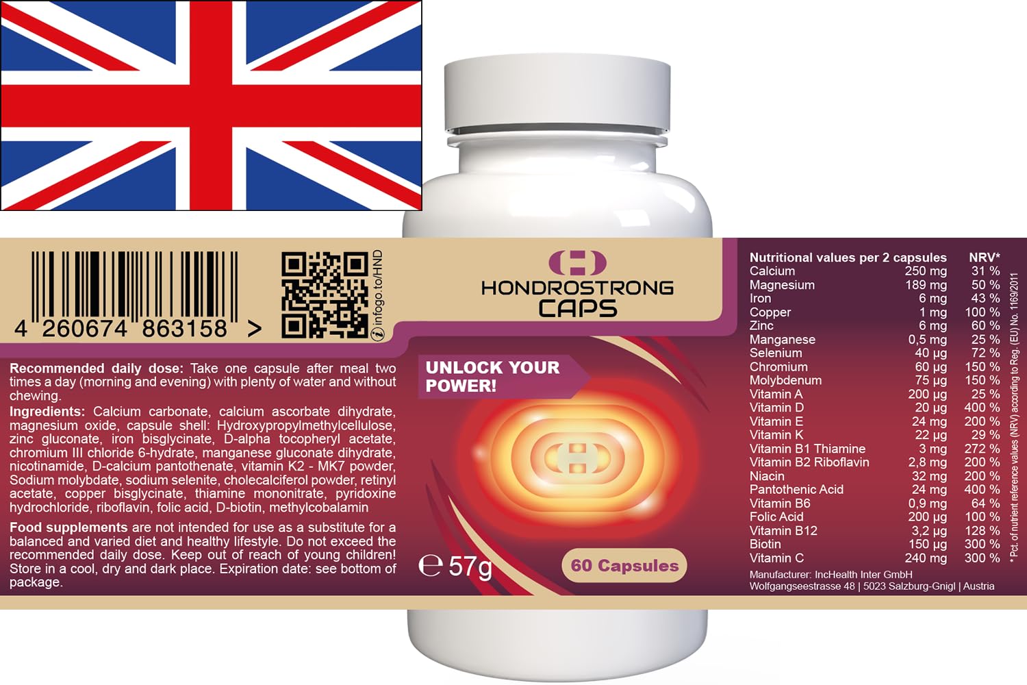 Caps- 120 Capsule (2x 60 Capsule), Confezione da 2