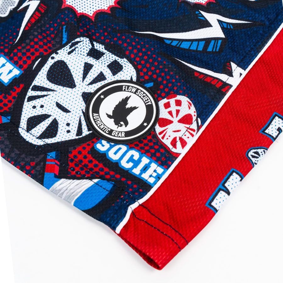 Flow Society Boys' Black Hat Trick Hockey Shorts - Boys Shorts - Gym Shorts