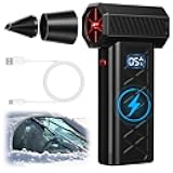 Mini Turbo Snow Blower, Snow Master Pro LED Turbo Blower,130,000 RPM Portable Snow Whiz Turbo Blowe with Dual Mode Design & 5-Speed Power,for Vehicle Snow Removal and Home Cleaning