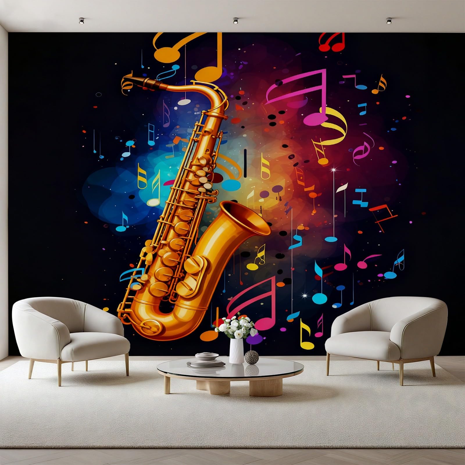 Poster Géant Saxophone pour Tapisserie de Salon Grand Format