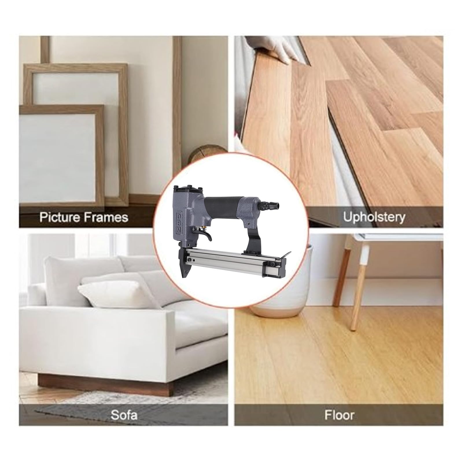 Pneumatic Nailer Efficiently Removes Jammed Nails Lightweight Aluminum Brad Nail Tool For Woodwork Construction