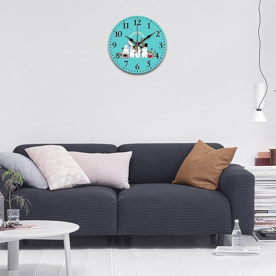 Amazon.co.jp: ムーミン 掛け時計 PVC壁掛け時計 静音 連続秒針