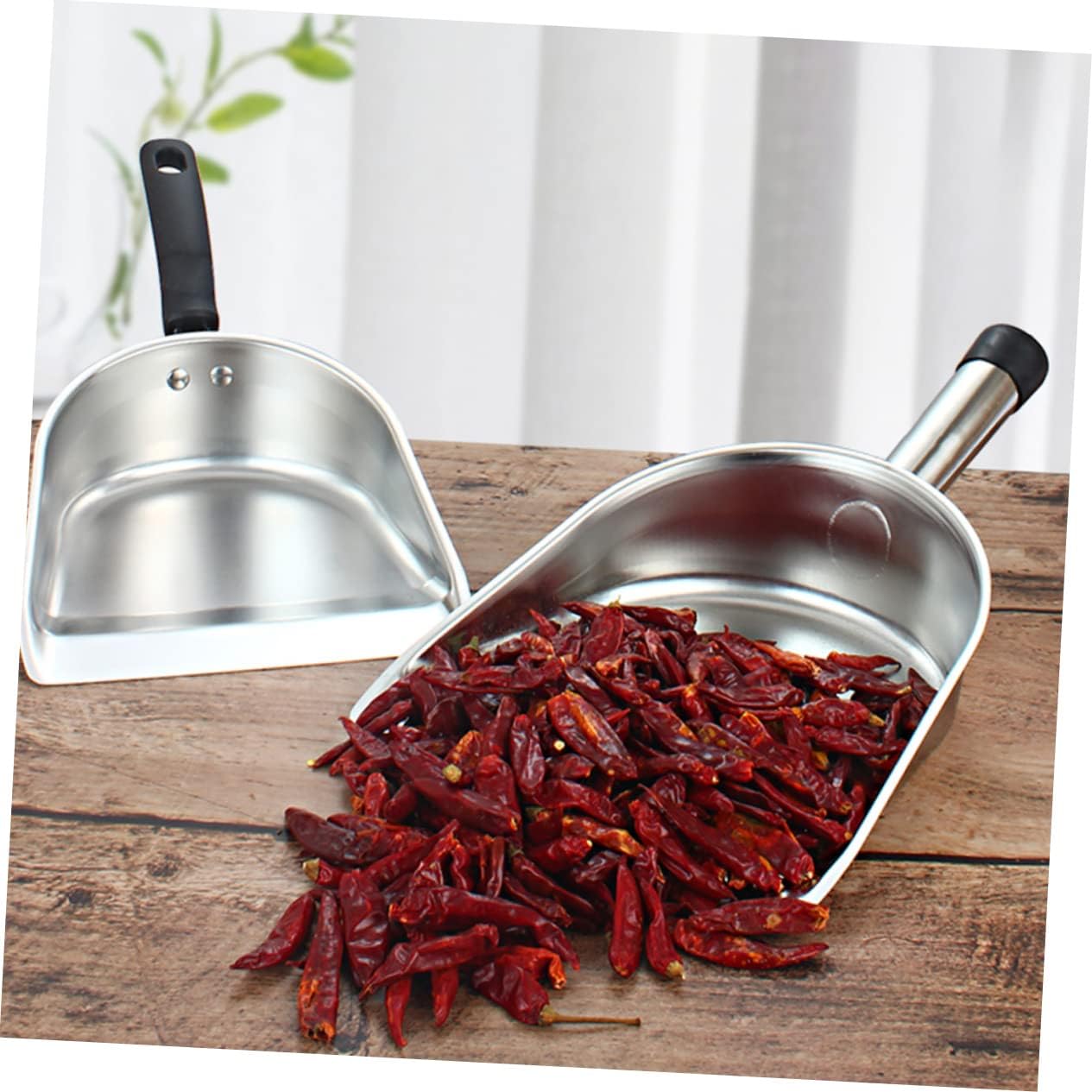 COLLBATH 1pc Stainless Steel Food Scoop Multi-purpose Ice Scoop for Baking Rice Dried Fruit Cookie Scoopers for Baking