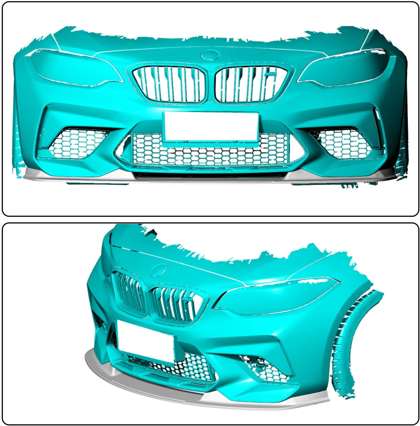 Carbon Fiber Front Bumper Lip for BMW M2 Competition 2018-2020 Coupe 2-Door Front Chin Spoiler Splitter Protector