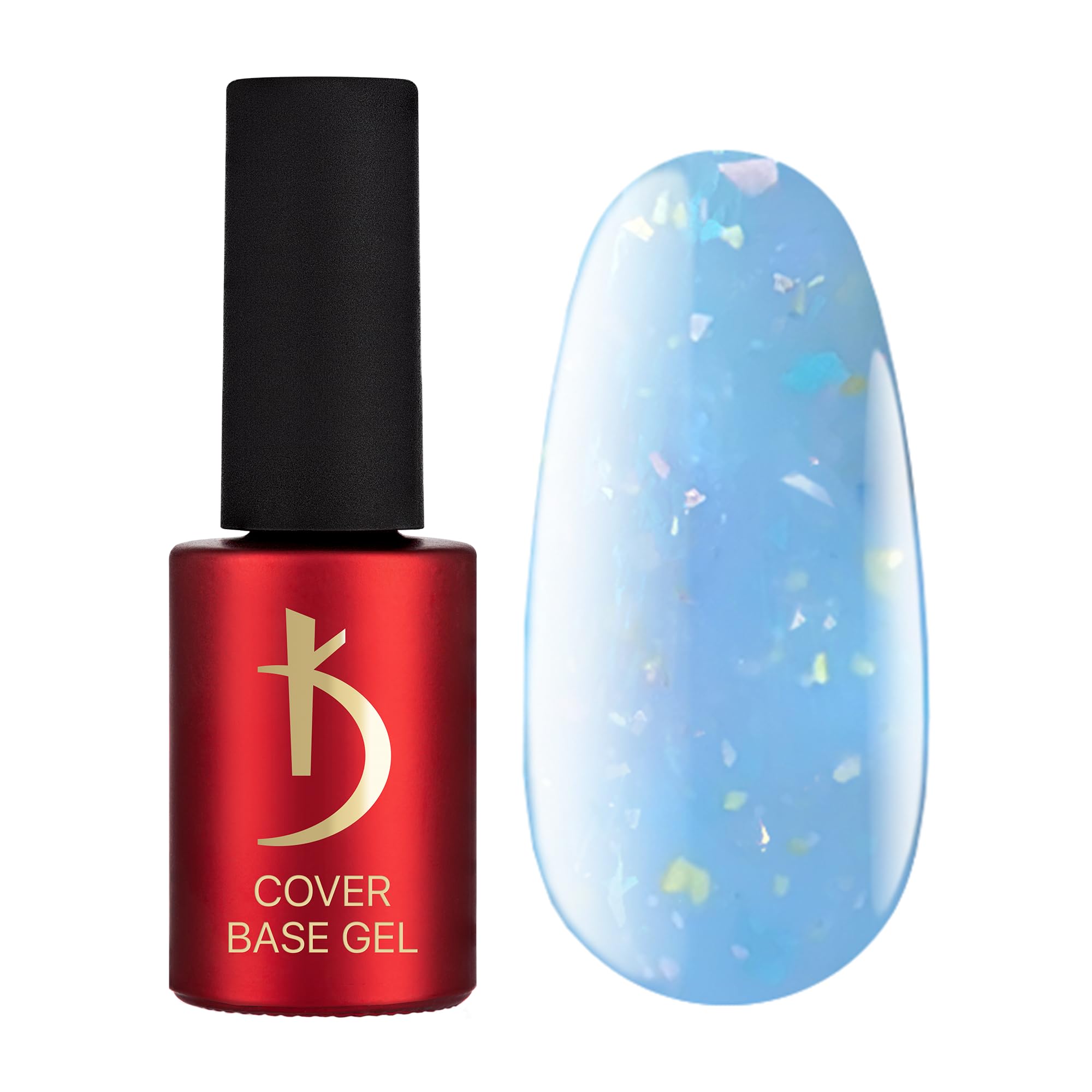 Kodi Professional UV Nail Polish Cover Base Coat Blue Nude Pink Gold Flakes Shimmer Polish Gel UV LED Soak Off Base Coat Gel Polish Colours Shellac Gel Nails 7 ml
