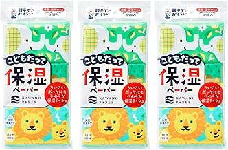 Kawano Paper Children's Moisturizing Paper, 6 Ps, Set of 3, Pocket Tissue