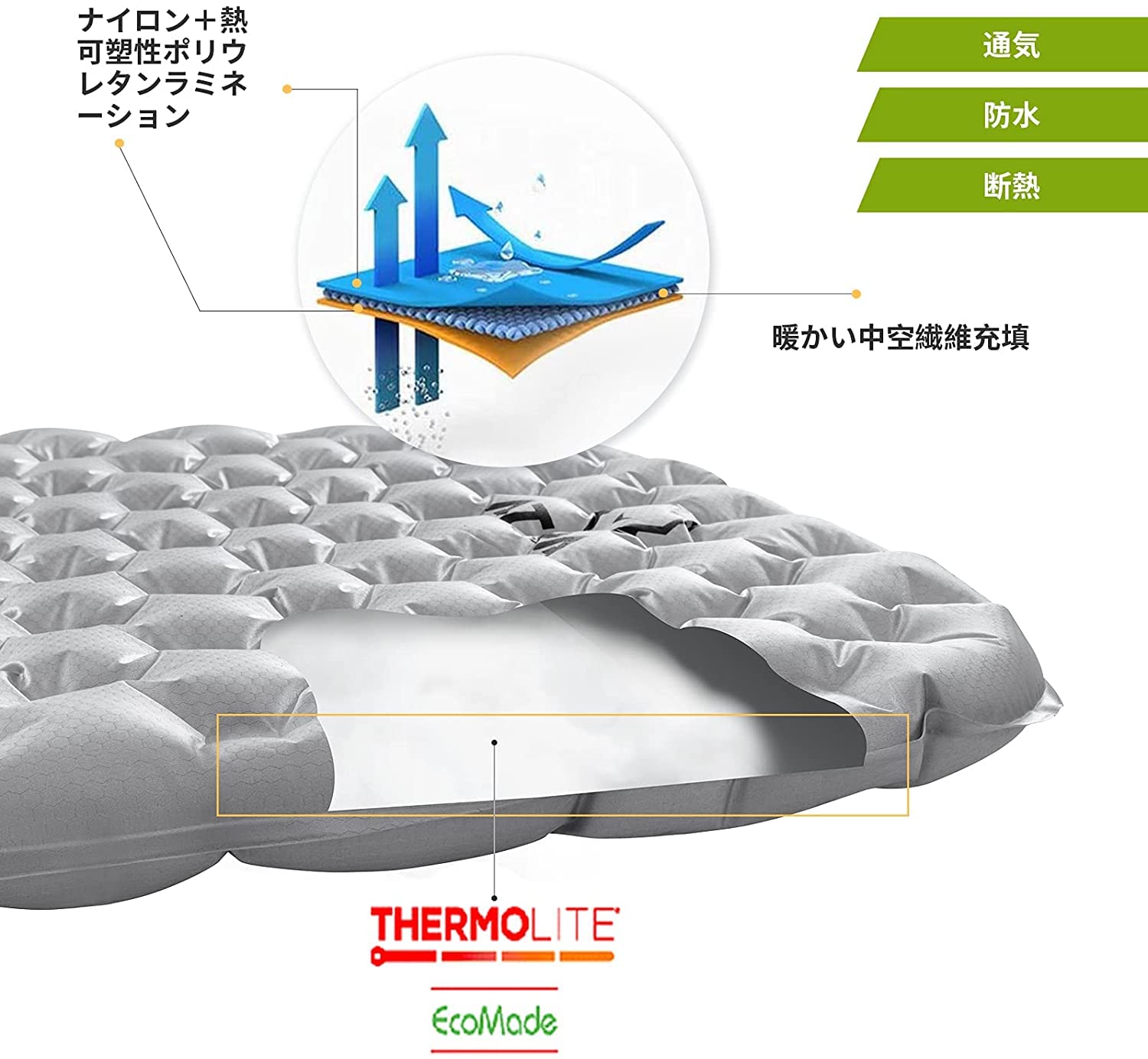 Amazon.co.jp: ATEPA 福袋 キャンプ 2点セット エアーマット エアー