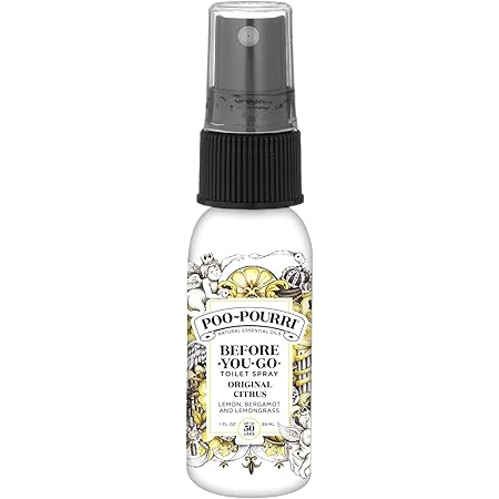 Poo-Pourri Before-You-Go Toilet Spray, Original Citrus, 1 Fl Oz - Lemon, Bergamot and Lemongrass