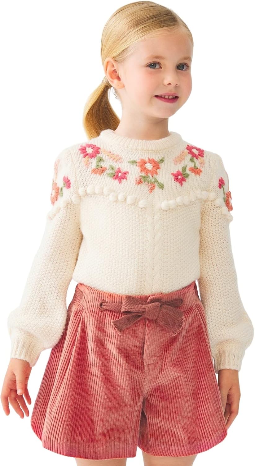 Abel & Lula Cordele Corduroy Shorts for Girls Brick red