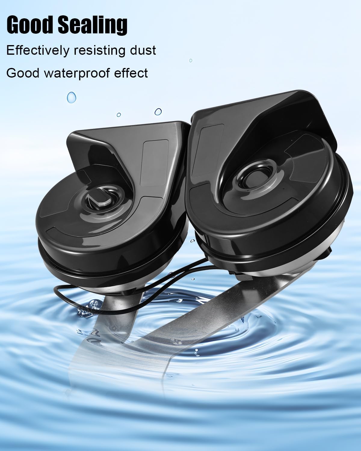 High and Low Pitch Horn Assembly Compatible with Ford Fusion and Mercury Milan 2006-2012 Dual Horn With Bracket Replace 7E5Z-13832-A 7T4Z-13832-BA 7T4Z-13832-BB 8L3Z-13832-B