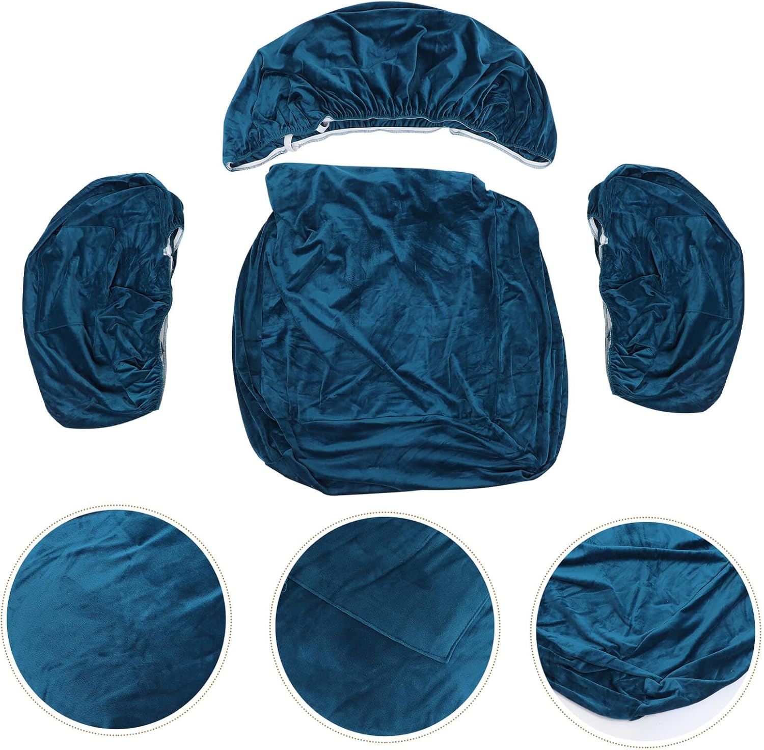 Toyvian Elastic Recliner Couch Cover with Side Pocket Stretch Furniture Protector Slipcover for Small Recliners Thick Soft Fabric for Living Room