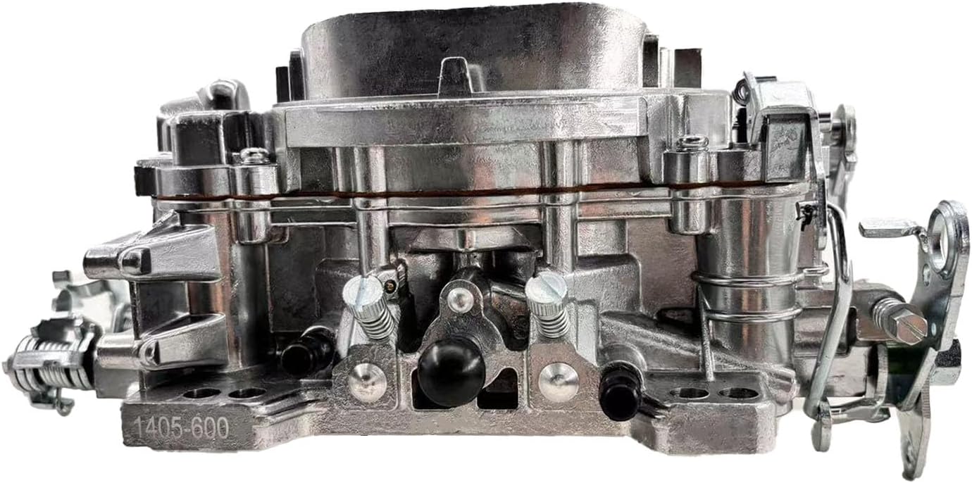 4 BBL 1405 Carburetor Replacement for Series 600 CFM Square Bore Manual Choke Compatible with Silverado Corvette GMC 366 Demon Poly Pickup