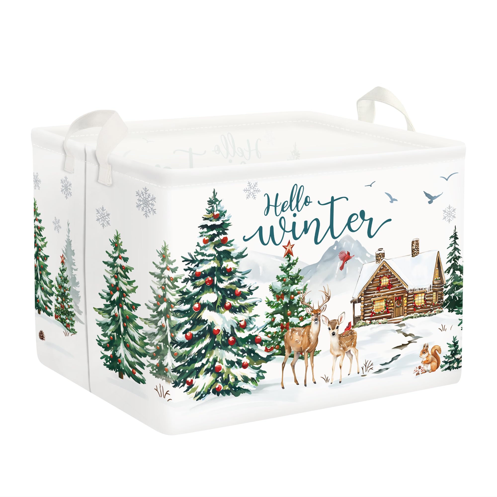Panier rangement bébé en cèdre pour organiser la salle de bain et la chambre