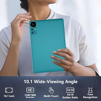 Android 16 Tablet 10 inch Tablets, 20GB RAM 128GB ROM 2TB Expand, 2.0Ghz CPU Octa-Core Processor Tablet PC with Case and Stylus, 5G WiFi6, BT5.0, 6000mAh Battery, Dual Camera, Widevine L1, GMS, Navy