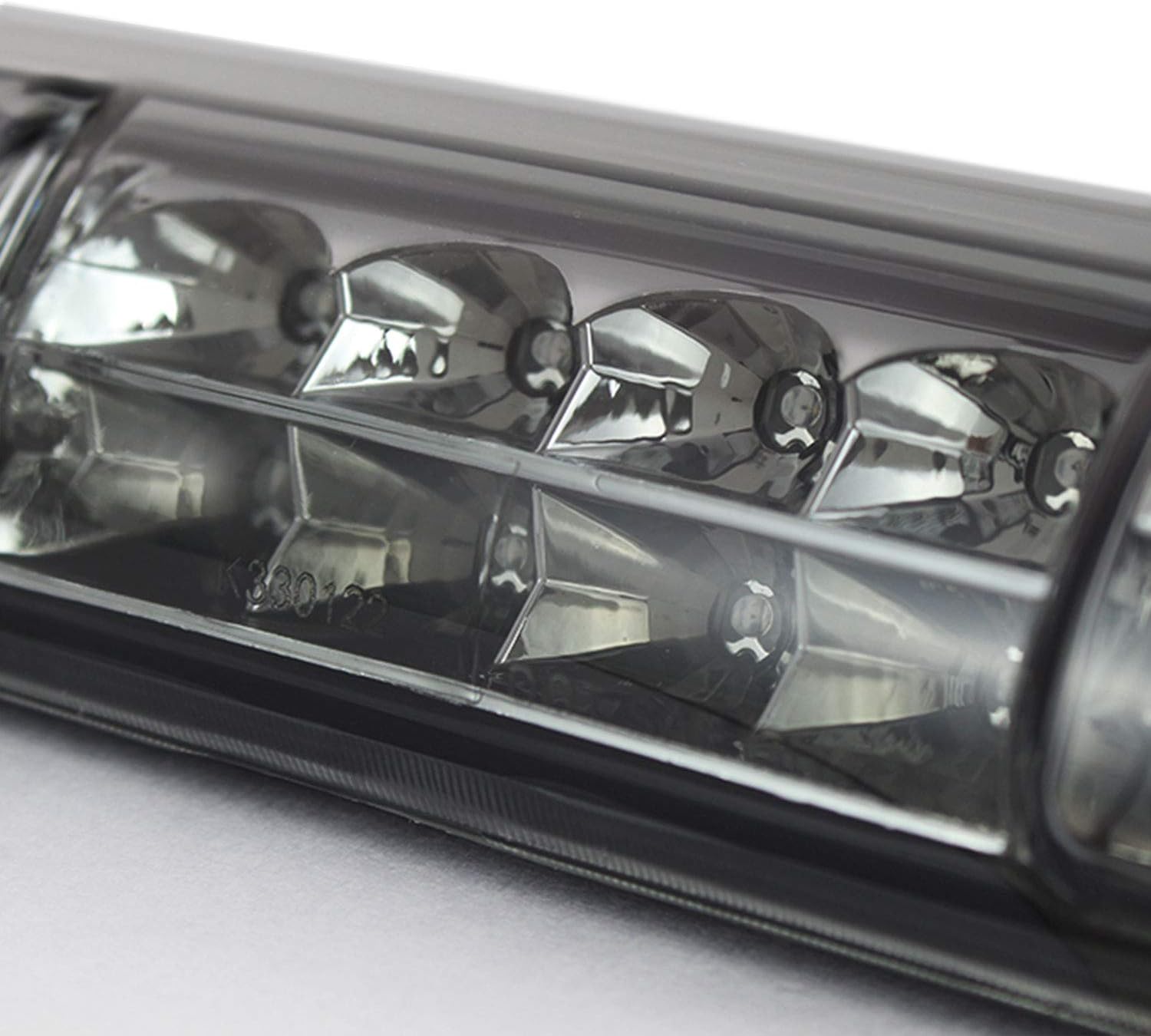 AKKON - Fits 03-06 Silverado 1500/1500HD/2500/2500HD 04-06 3500 Classic [C-Tube] LED Black Smoked Tail Lights+LED 3rd Brake Lamp