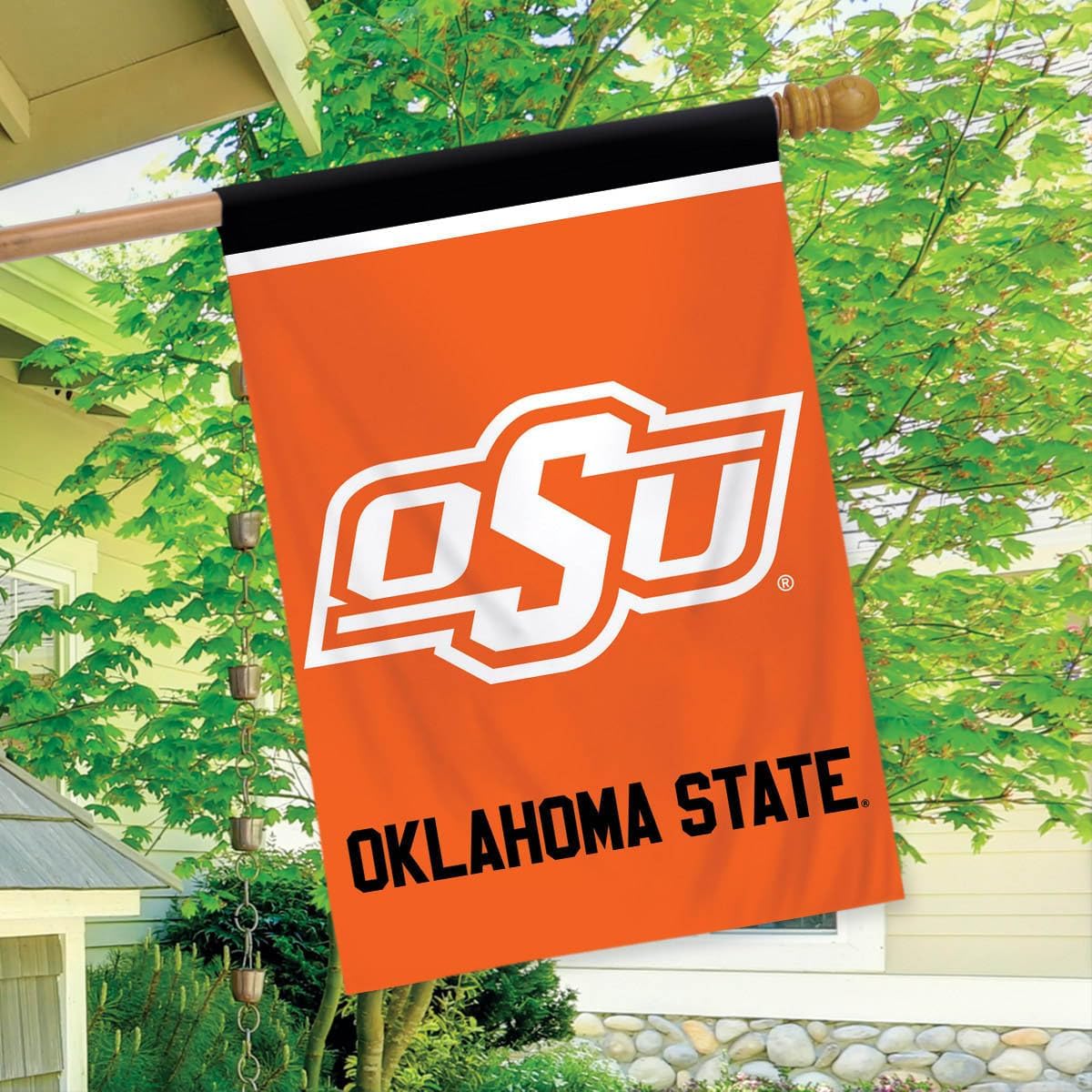 Briarwood Lane House Flag 40x28 For Outdoor Oklahoma State Cowboys NCAA Licensed House Flag